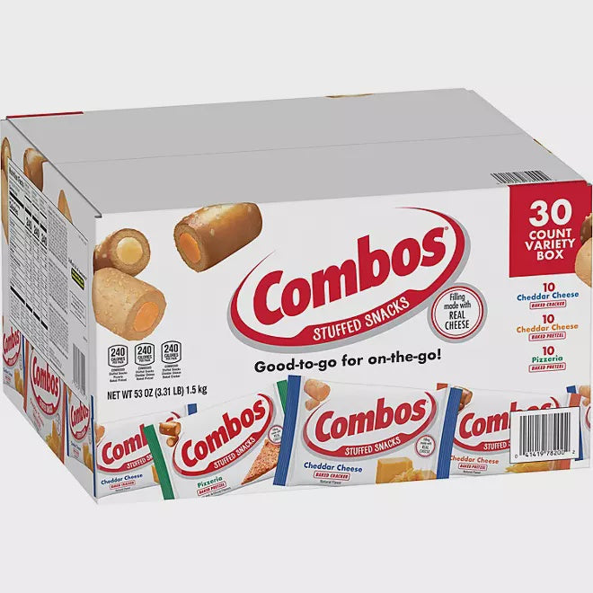 Combos Baked Snacks Variety Pack, 30 ct.