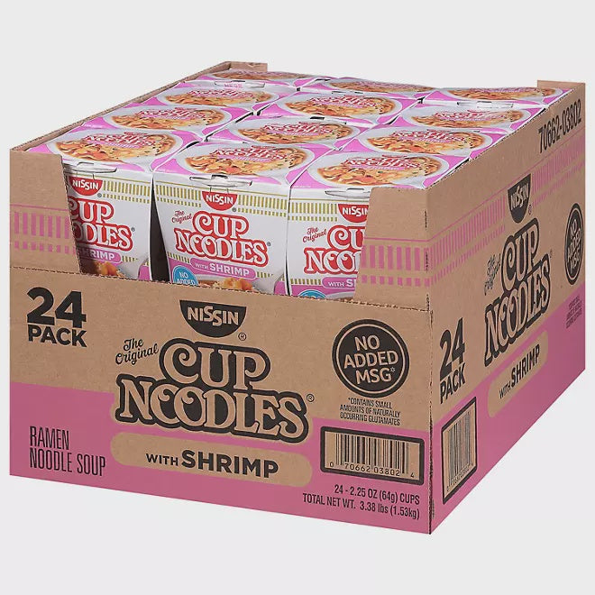 Nissin Cup Noodles with Shrimp (2.25 oz. ea., 24 ct.)