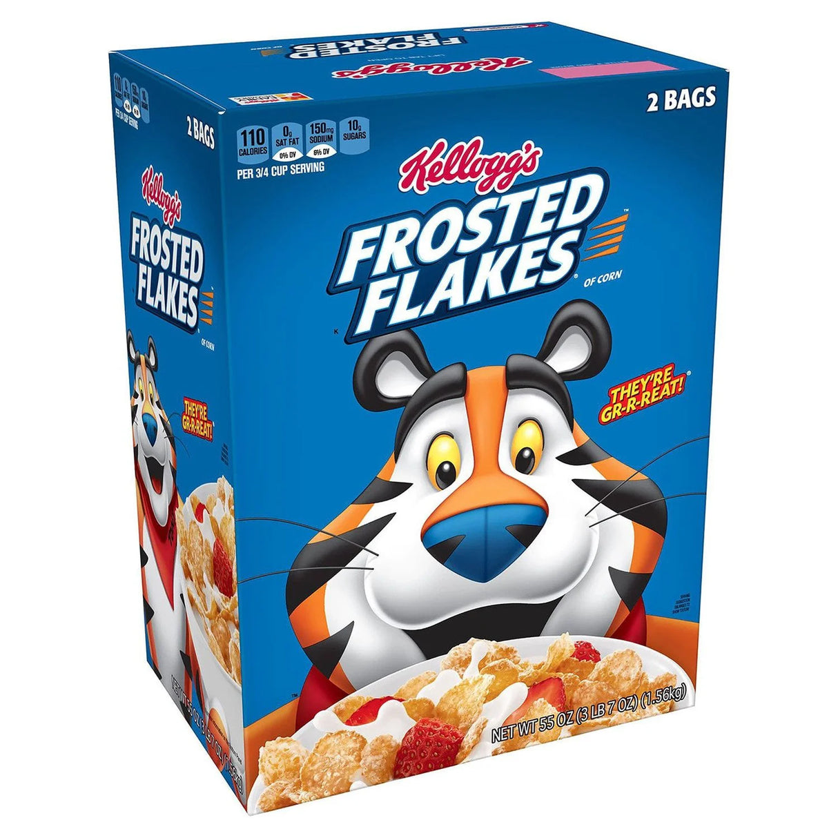 Frosted Flakes Breakfast Cereal, 55 oz.