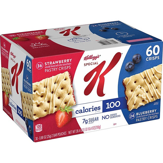 Special K Pastry Crisps, Variety Pack, 60 ct.