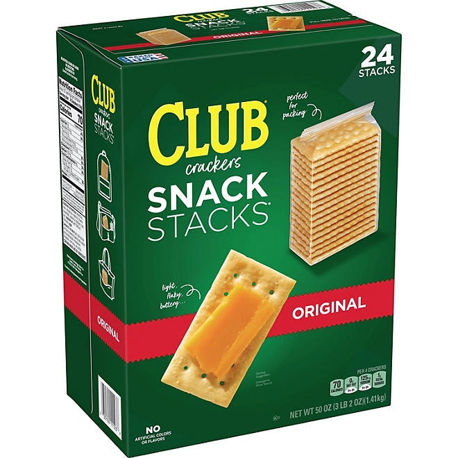 Kellogg's Club Crackers, Snack Stacks, 2.08 oz., 24 pk.