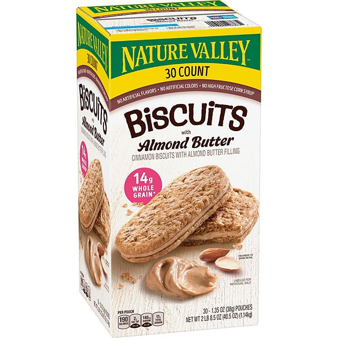 Nature Valley Biscuit Sandwich with Almond Butter, 30 ct.