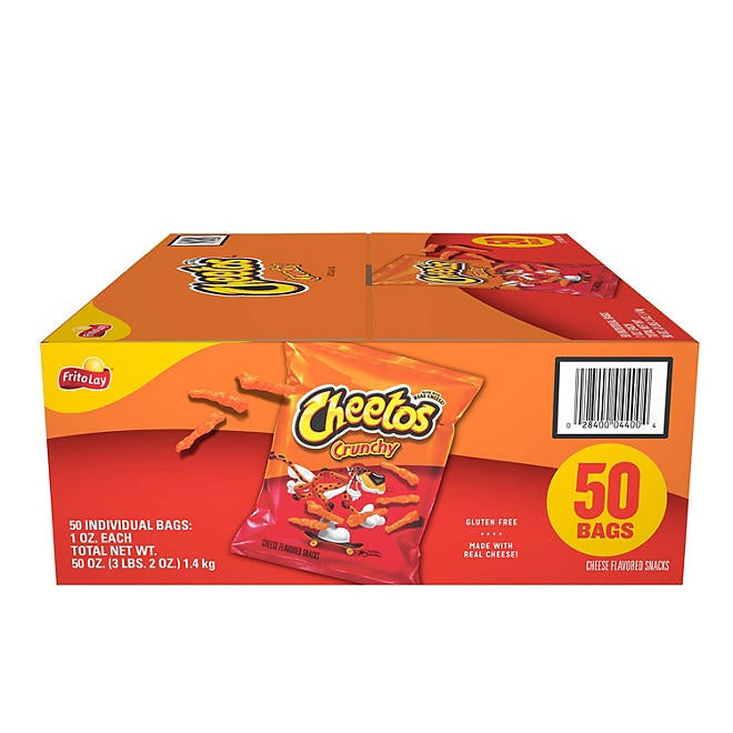 Cheetos Crunchy Cheese Flavored Snacks, 1 oz., 50 pk.